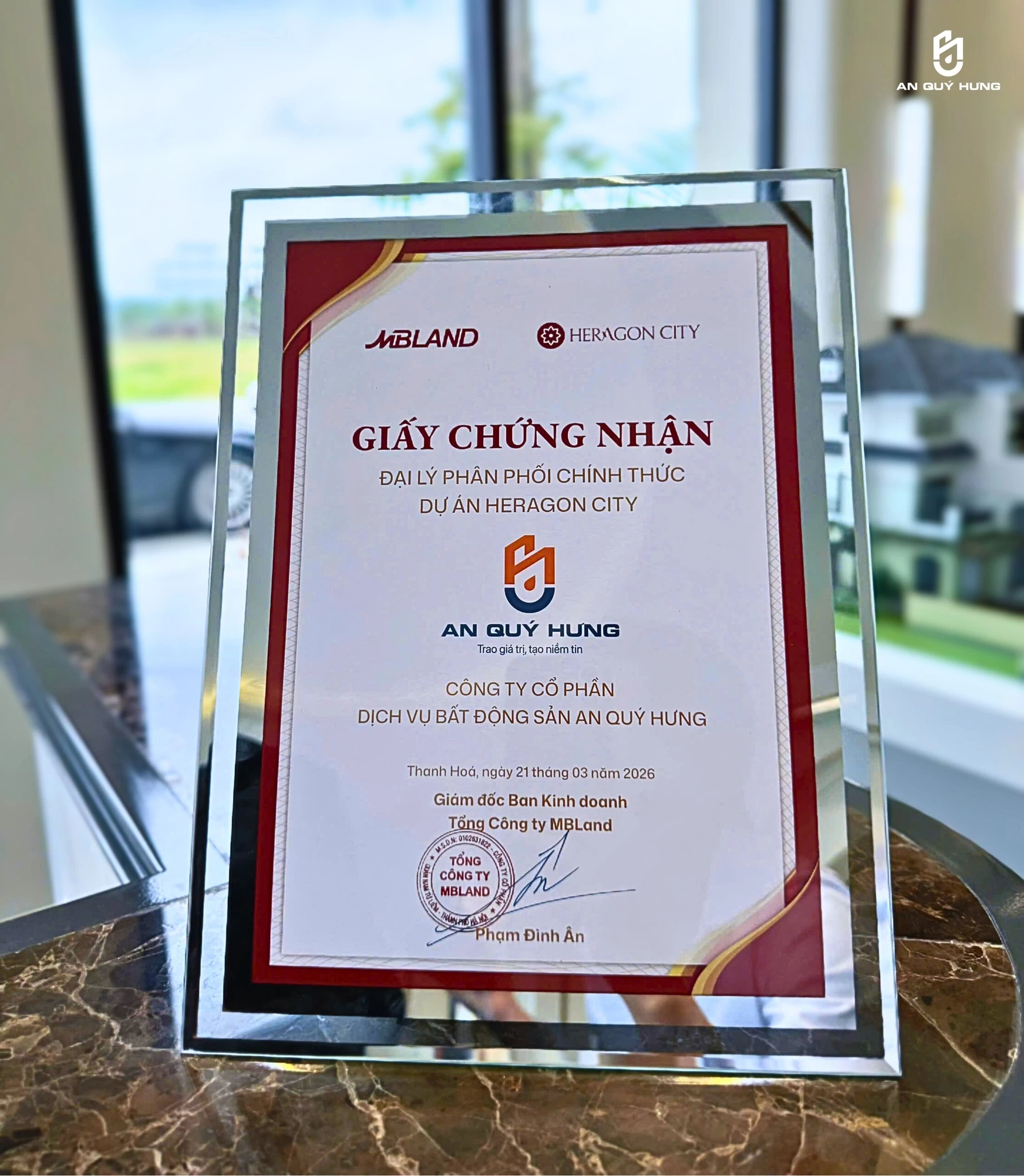 An Quý Hưng Chính Thức Trở Thành Đại Lý Phân Phối Chiến Lược Dự Án Heragon City Thanh Hóa